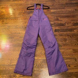 Arctix Kids Insulated Snow Bib Overalls (Girls - sz Medium) - Purple